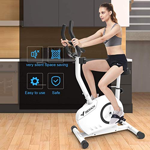 YASE-king Inicio Silencio paso a paso Spinning control magnético casa en bicicleta bicicleta estática cubierta equipos de gimnasia 110kg portante blanca adelgaza elíptica cinta de correr (Color: blanc