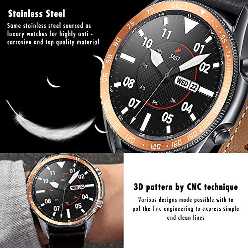 YASPARK Galaxy Watch 3 45mm Bezel Styling Cover, Bisel Anillo Cubrir Anti-rasguños Colisión Acero Inoxidable Proteccion Anillo de Bisel para Galaxy Watch 3 45mm YASPARK Galaxy Watch 3 45mm Bezel Styling Cover, Bisel Anillo Cubrir Anti-rasguños Colisión Acero Inoxidable Proteccion Anillo de Bisel para Galaxy Watch 3 45mm