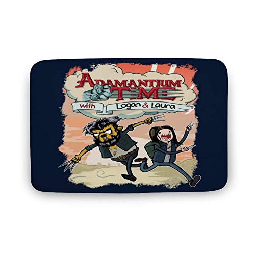 Yaxinduobao Logan Adventure Time Mashup Adamantium Time Background Personalized Entrance por Estera Bathroom Nonslip Absorbent Mat Kitchen Decoration Area Mat