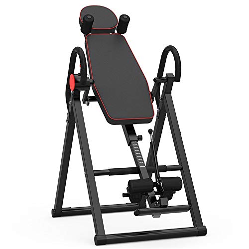 YAzNdom MáQuina De Parada De Manos Invertida Máquina de Plegado invertido Tabla for Ministerio Gimnasia Adecuado para Ejercicio De Gimnasio (Color : Black, Size : As Shown)