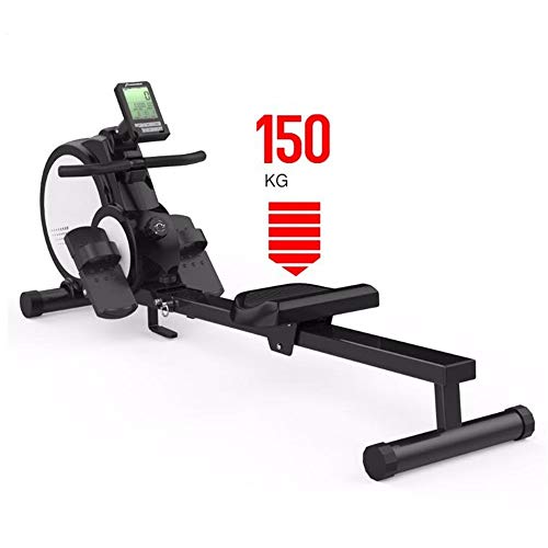 YAzNdom MáQuina De Remar Hogar Plegable Máquina de Remo Gimnasio o Equipo Profesional de Carga 150kg Adecuado para Fitness En Casa (Color : White, Size : 50x49x180cm)