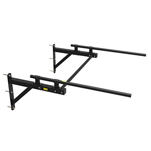 YCDJCS Barras de dominadas Barra de inmersión Pull-up Barra Horizontal Multifuncional Montado en Pared Individual Barras paralelas en casa Equipo de Aptitud (Color : Black, Size : 109 * 63 * 45 cm)