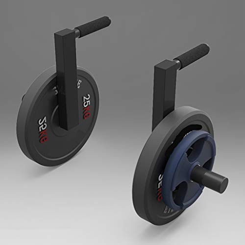 YCDJCS Barras De Entrenamiento De La Fuerza De Carga De hasta 100 Kg Negro Múltiples Funciones De Acero con Anillo Opresor Peso del Hogar Equipo De Entrenamiento del Gimnasios en casa