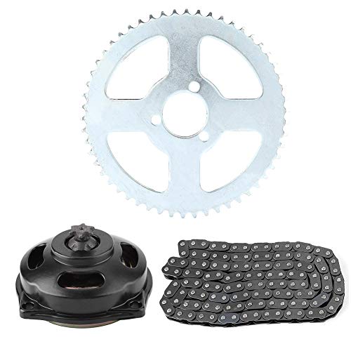 Yctze Kit de piñón de motocicleta, cadena de transmisión T8F y caja de cambios de 6T y kit de piñón trasero para mini motocicleta 47cc 49cc moto