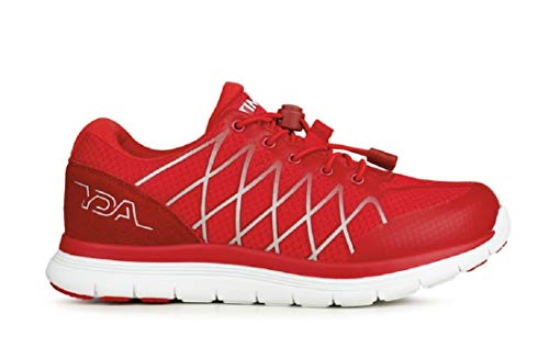 YDA® Zapatillas de gimnasia Navy azul ortopédicas para hombres y mujeres, unisex, soporte en el talón, suela Rocker, cómodas, transpirables, para correr y diabético Rojo Size: 38 EU YDA® Zapatillas de gimnasia Navy azul ortopédicas para hombres y mujeres, unisex, soporte en el talón, suela Rocker, cómodas, transpirables, para correr y diabético Rojo Size: 38 EU