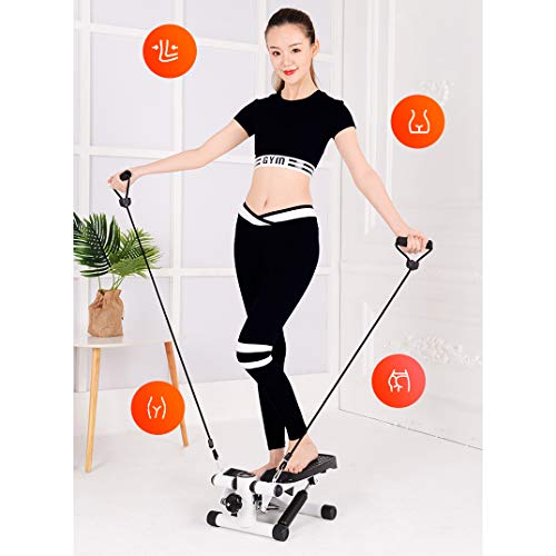 YDDHQ Swing Stepper, MáQuina de Step para Principiantes y Usuarios Avanzados, Pequeño y Compacto - 2 En 1 Stepper Up-Down