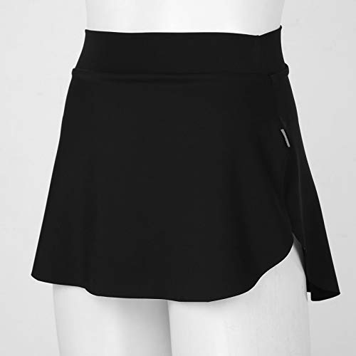 Yeahdor Mujer Ropa de Ballet Básico Patinador Ballet Danza Falda Negro Clasico Maillot de Danza Traje de Patinaje Negro XXL