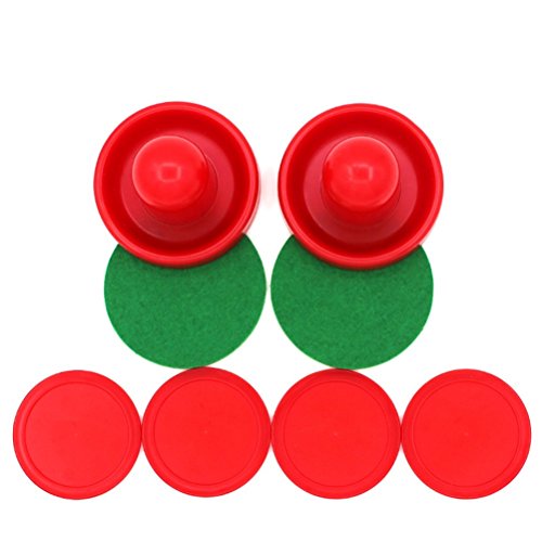 YeahiBaby 16PCS 76MM Air Hockey Pushers y Pucks Reemplazo para porteros de mesas de Juego (Rojo y Azul Oscuro) YeahiBaby 16PCS 76MM Air Hockey Pushers y Pucks Reemplazo para porteros de mesas de Juego (Rojo y Azul Oscuro)