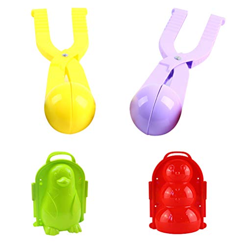 YeahiBaby 4 unids Clip plástico de Bola de Nieve Abrazadera para Hacer Pelotas de Nieve al Aire Libre(Color al Azar) YeahiBaby 4 unids Clip plástico de Bola de Nieve Abrazadera para Hacer Pelotas de Nieve al Aire Libre(Color al Azar)