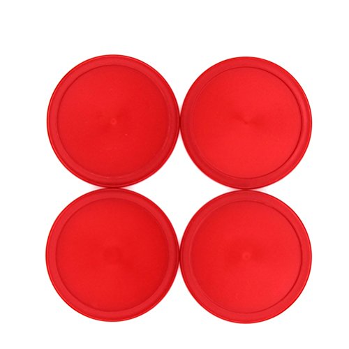 YeahiBaby Reemplazo de los empujadores y de los amortiguadores del Hockey del Aire de 8PCS los 76MM para los porteros de Las Tablas del Juego (Rojo)