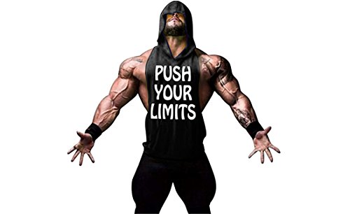 YeeHoo Chaleco para Hombres Deportivo Camiseta Sin Mangas de Tirante Sudadera con Capucha Gimnasio Músculo Formación Túnica Tank Top YeeHoo Chaleco para Hombres Deportivo Camiseta Sin Mangas de Tirante Sudadera con Capucha Gimnasio Músculo Formación Túnica Tank Top