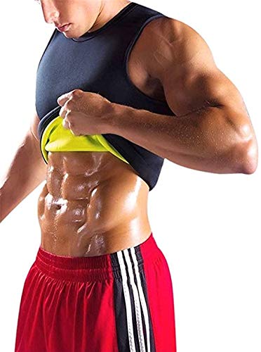 YeeHoo Faja Reductora Chaleco modelador Corporal Hombre Neopreno Camiseta Reductora Compresion de para la pérdida de Peso, musculación,Cardio,Sauna Traje para Sudar S-5XL YeeHoo Faja Reductora Chaleco modelador Corporal Hombre Neopreno Camiseta Reductora Compresion de para la pérdida de Peso, musculación,Cardio,Sauna Traje para Sudar S-5XL