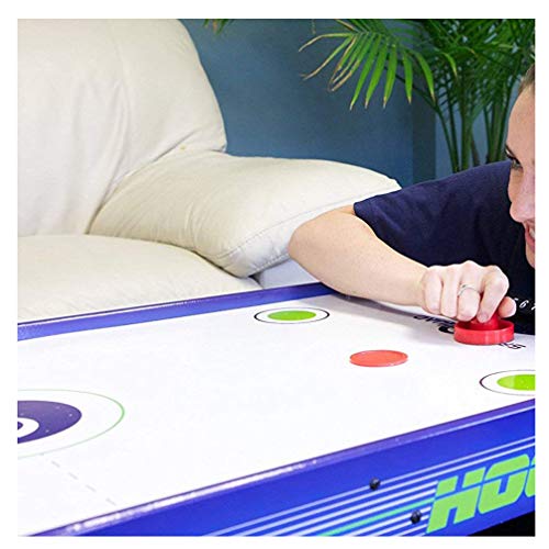 Yeelan Air Hockey Pushers & Pucks set, de gran tamaño, (2 empujadores de la Armada + 2 lints + 4 Red Pucks)