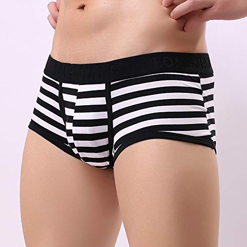 Yesmile Calzoncillos Bóxer para Hombre, Pantalones Cortos de la Raya de la resbalón de la Ropa para Hombre Sexy respire Yesmile Calzoncillos Bóxer para Hombre, Pantalones Cortos de la Raya de la resbalón de la Ropa para Hombre Sexy respire