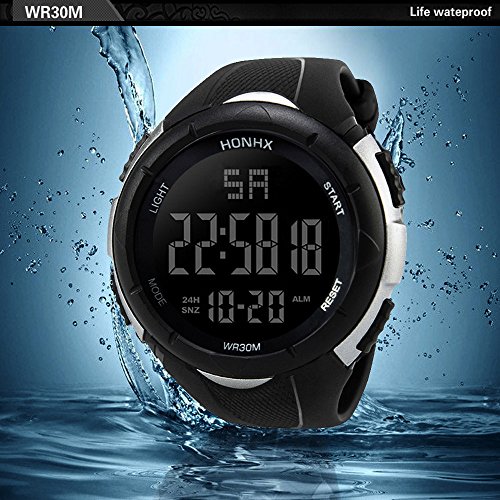 Yesmile Relojes❤️Reloj Electrónico de Silicona Hombres de Lujo Analógico Militar Digital Deporte LED Impermeable Reloj de Pulsera reloje Pulse HONHX (Blanco) Yesmile Relojes❤️Reloj Electrónico de Silicona Hombres de Lujo Analógico Militar Digital Deporte LED Impermeable Reloj de Pulsera reloje Pulse HONHX (Blanco)