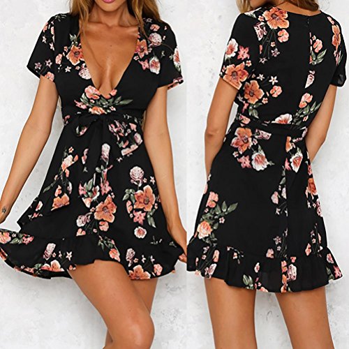 Yesmile Vestido de Mujer Falda Negro Vestido Elegante de Noche para Boda Fista Vacaciones Largo Vestido de Coctel del Partido de Boho de Verano Vestido de Playa de Las Mujeres (Negro B, S) Yesmile Vestido de Mujer Falda Negro Vestido Elegante de Noche para Boda Fista Vacaciones Largo Vestido de Coctel del Partido de Boho de Verano Vestido de Playa de Las Mujeres (Negro B, S)