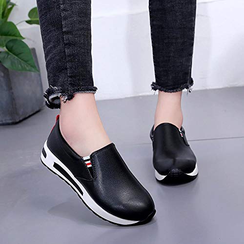 Yesmile Zapatos de mujer❤️Zapatos Botas Planas Gruesas para Mujer con Cordones Slip On Botines Zapatos Deportivos Informales de Plataforma Yesmile Zapatos de mujer❤️Zapatos Botas Planas Gruesas para Mujer con Cordones Slip On Botines Zapatos Deportivos Informales de Plataforma
