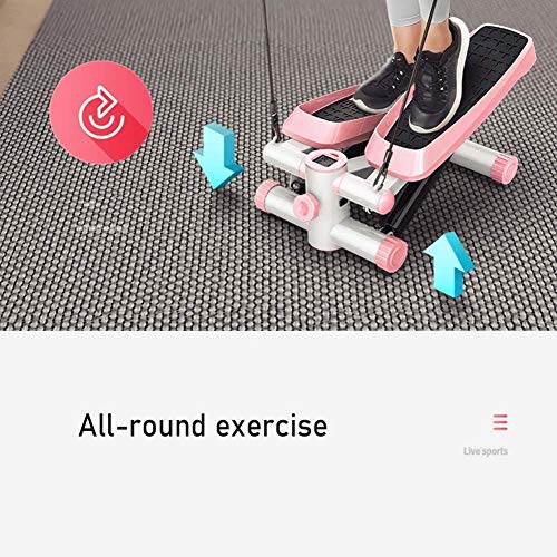 YF-SURINA Equipo de deporte para interiores Stepper, Fitness Pedal Fitness Máquina para hacer ejercicio en casa, Pequeño equipo de fitness deportivo con cuerda para hacer ejercicio en casa