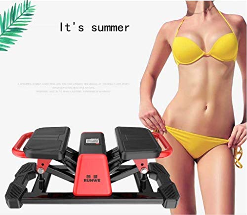 YF-SURINA Equipo de deportes de interior Stepper, Fitness Pedal Fitness Home Angel Ajustable Aerobic Stepper Hogar Máquina de adelgazamiento Instalación gratuita Mute Climbing Machine Multifunción in