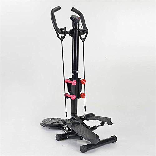 YF-SURINA Equipo de deportes de interior Stepper, Fitness Pedal Fitness Home Máquina de un solo paso de cuatro funciones Stepper con reposabrazos Twist Waist Slimming Slimming Pull Dumbbell Leg Fitne