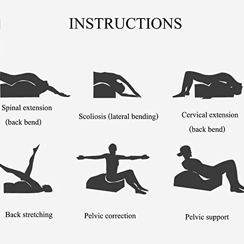YF-SURINA Equipo deportivo Cama de masaje Pilates Mesa de masaje con cuña de yoga Espuma de yoga Corrección de cifosis Equipo de yoga Cama de masaje Corrector curvo Arco desmontable