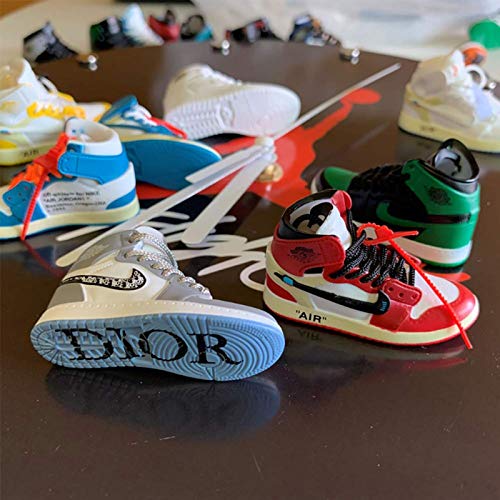 YFBB Reloj de Pared con Zapatillas, Relojes de Pared en 3D, Mini Zapatos Retro reorganizables para Hypebeasts Sneakerhead Style Decor 1 a 12 RelojBlack