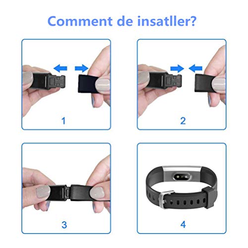YFish Correa de Recambio para Pulsera Inteligente de Actividad ID 115U SÓLO, Durable Correa de Reemplazo con 5 Colores Opcionales YFish Correa de Recambio para Pulsera Inteligente de Actividad ID 115U SÓLO, Durable Correa de Reemplazo con 5 Colores Opcionales