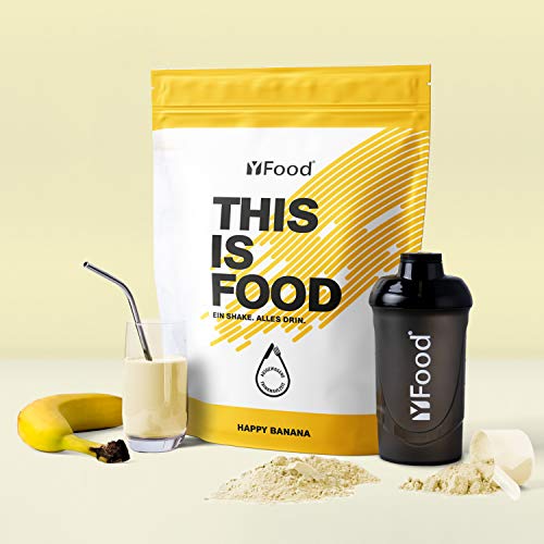 YFood Banana | Batido en Polvo | Sustituto de comida sin gluten ni lactosa | 17 comidas, 26 vitaminas y minerales | proteína en polvo | batido de proteína delicioso | pack 1,5kg YFood Banana | Batido en Polvo | Sustituto de comida sin gluten ni lactosa | 17 comidas, 26 vitaminas y minerales | proteína en polvo | batido de proteína delicioso | pack 1,5kg