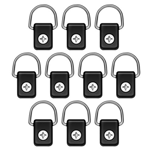 YHG Kayak D Anillos, Anillos de Amarre de Anclaje para Cargas, Anzuelos en D para Aparejos de Pesca en Kayak con Tornillos M6, Anillo D Amarre para Barco Canoa Kayak Accesorios de Aparejos de Pesca