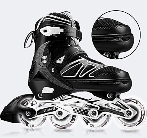 Yhjmdp Patines En Línea, con ABEC-7 Rueda De PU Resistente Al Desgaste, para Niños Y Adultos (Talla 30-41) Full Flash-S(30-33)