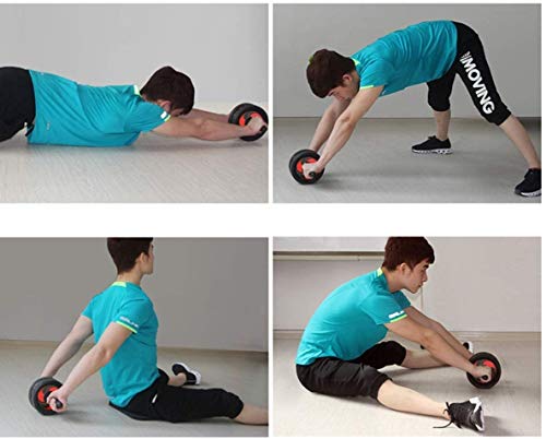 YHLZ Rueda rodillo de Ab, Ab Roller rueda de prensa de la rueda abdominal aptitud del músculo Trainer Máquina ejercitador con cojín for el núcleo del cuerpo adiestramiento en creación de Crossfit ejer YHLZ Rueda rodillo de Ab, Ab Roller rueda de prensa de la rueda abdominal aptitud del músculo Trainer Máquina ejercitador con cojín for el núcleo del cuerpo adiestramiento en creación de Crossfit ejer