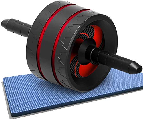 YHLZ Rueda rodillo de Ab, Ab Roller rueda de prensa de la rueda abdominal aptitud del músculo Trainer Máquina ejercitador con cojín for el núcleo del cuerpo adiestramiento en creación de Crossfit ejer