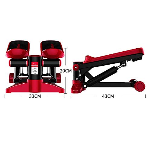 YHSPORT Aptitud Adelgazar Mini Stepper Fitness Stepper con Cuerda Multifunción Que Adelgaza La Pérdida De Peso Stepper Resistencia Ajustable con Pantalla LED