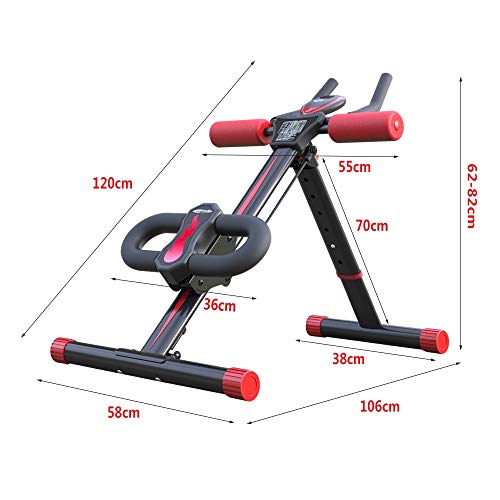 YHSPORT Entrenador Abdominal Profesional - Banco De Hiperextensión Soporte De Rodilla Oscilante for Abdominales Laterales Banco De Pesas Plegable Multifuncional Plegable