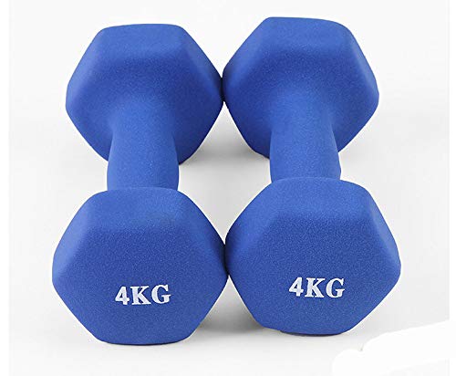 YHWW Mancuernas 1 kg x 2 Piezas para Mujer con Mancuernas, Ejercicio para Adelgazar, Yoga con Mancuernas, plástico, Mancuernas, Deportes, Salto, Danza, Ejercicio, Equipo de Ejercicios, Azul