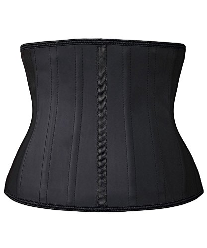 YIANNA Faja Reductora Mujer Torso Corto Waist Trainer Corset Colombianas Fajas Reductoras Adelgazantes Abdomen Postparto Negro, 110299 Size XL