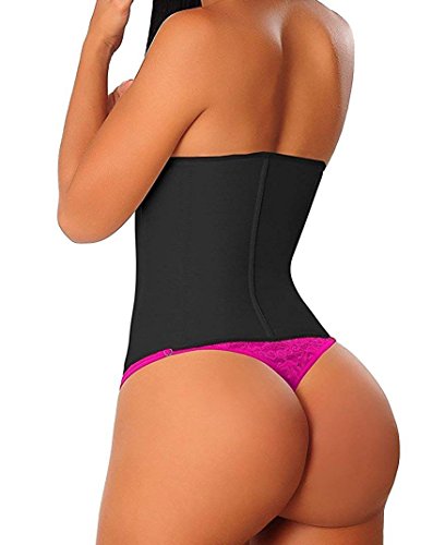 YIANNA Fajas Reductoras Adelgazantes Mujer Largo Torso Waist Trainer Trimmer Faja Reductora Cintura Postparto Colombiana Negro, 110288 Size L YIANNA Fajas Reductoras Adelgazantes Mujer Largo Torso Waist Trainer Trimmer Faja Reductora Cintura Postparto Colombiana Negro, 110288 Size L