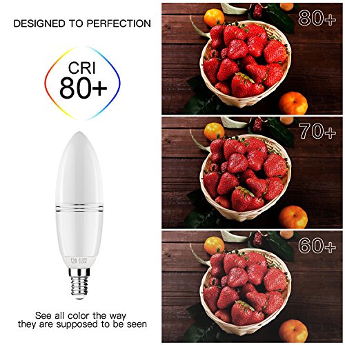 Yiizon LED E14 12W vela bombillas, 100W bombilla incandescente equivalente, candelabro LED bombillas, 3000K Blanco Cálido, 1200 lm, CRI>80+, no regulable (4 Packs) Yiizon LED E14 12W vela bombillas, 100W bombilla incandescente equivalente, candelabro LED bombillas, 3000K Blanco Cálido, 1200 lm, CRI>80+, no regulable (4 Packs)