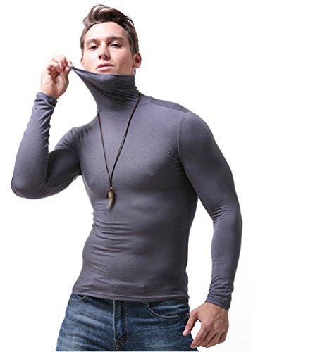 YiLianDa Hombres Camiseta Térmica De Cuello Alto Y Vuelto Manga Larga Camiseta Deportiva con Tecnología De Regulación Térmica YiLianDa Hombres Camiseta Térmica De Cuello Alto Y Vuelto Manga Larga Camiseta Deportiva con Tecnología De Regulación Térmica