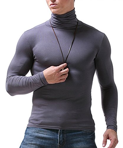 YiLianDa Hombres Camiseta Térmica De Cuello Alto Y Vuelto Manga Larga Camiseta Deportiva con Tecnología De Regulación Térmica YiLianDa Hombres Camiseta Térmica De Cuello Alto Y Vuelto Manga Larga Camiseta Deportiva con Tecnología De Regulación Térmica