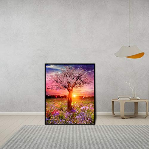 YIMAKJ Pintura por números para adultos – DIY pintura al óleo Kits – Pintura al óleo sobre lienzo por números para decoración del hogar para adultos, niños, principiantes, sin marco, 40 x 50 cm