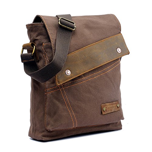 Yimidear® Hombres y Mujeres Estudiantes Multifunción Ocio Retro Lona de Vendimia Bolso de Hombro Inclinado Bolso de Hombro Viaje de Mensajero Maletín Portátil Cartera(café) Yimidear® Hombres y Mujeres Estudiantes Multifunción Ocio Retro Lona de Vendimia Bolso de Hombro Inclinado Bolso de Hombro Viaje de Mensajero Maletín Portátil Cartera(café)