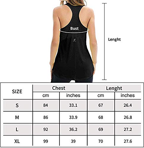 YINI - Camiseta de Tirantes de Malla con Espalda Cruzada para Yoga, para Mujer Blanco Blanco L YINI - Camiseta de Tirantes de Malla con Espalda Cruzada para Yoga, para Mujer Blanco Blanco L