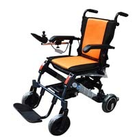 YIONGA CAIJINJIN eléctrica Silla de Ruedas Mejor Silla de Ruedas más Barata Power Active Dobling Discapacitados para Silla de Ruedas eléctrica con Motor (Color : Orange)