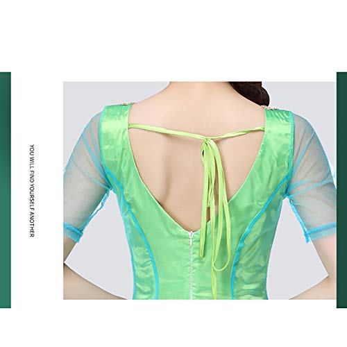 Yipianyun Mujer Señoras Danza del Vientre Profesional Conjunto Vestuario Danza India Rendimiento Outfit TrajeMujer Gasa Largo Falda Gypsy Tribal Danza del Profesional árabe,Verde Yipianyun Mujer Señoras Danza del Vientre Profesional Conjunto Vestuario Danza India Rendimiento Outfit TrajeMujer Gasa Largo Falda Gypsy Tribal Danza del Profesional árabe,Verde