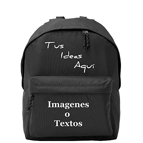 YISAMA Mochila Adulto Personalizada. Instituto, Excursiones Color Azul Marino