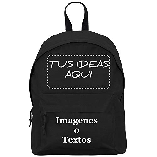 YISAMA Mochila Infantil Personalizada. Mochilas Escolares Color Negro