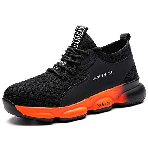 YISIQ Zapatos de Seguridad para Hombre Mujer Transpirable Ligeras con Puntera de Acero Trabajo Calzado de Zapatos de Industrial y Deportiva Unisex YISIQ Zapatos de Seguridad para Hombre Mujer Transpirable Ligeras con Puntera de Acero Trabajo Calzado de Zapatos de Industrial y Deportiva Unisex