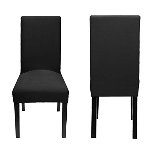 YISUN Fundas de Silla de Comedor en Spandex, Elásticas y Modernas, Extraíbles y Lavables, Fundas de Licra para Sillas Altas 4/6 Piezas Fundas Protectoras para Sillas