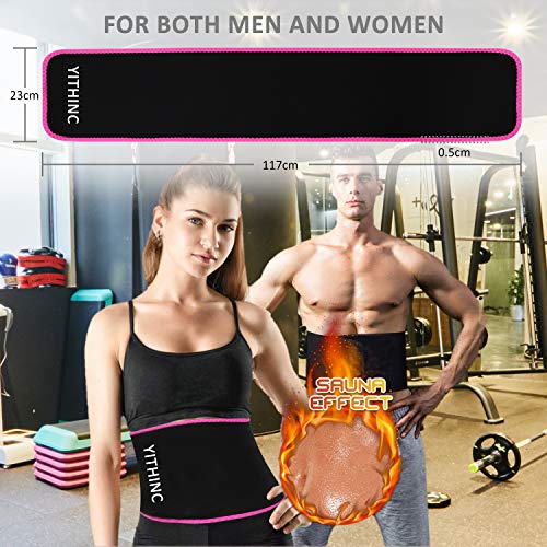 YITHINC Fajas Reductoras Adelgazantes, Cintura Entrenador Ajustable del estomacal Quemar Grasa Efecto de Sauna con Brazalete Multifuncional para Hombres y Mujeres YITHINC Fajas Reductoras Adelgazantes, Cintura Entrenador Ajustable del estomacal Quemar Grasa Efecto de Sauna con Brazalete Multifuncional para Hombres y Mujeres